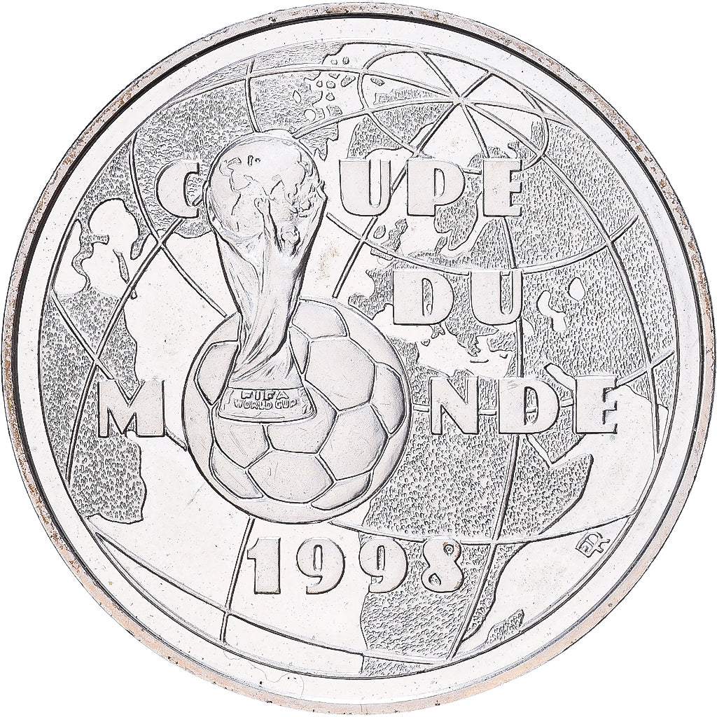 France, 1 Franc, Coupe du Monde 1998, 1998, MDP, Argent, SPL, KM:1211