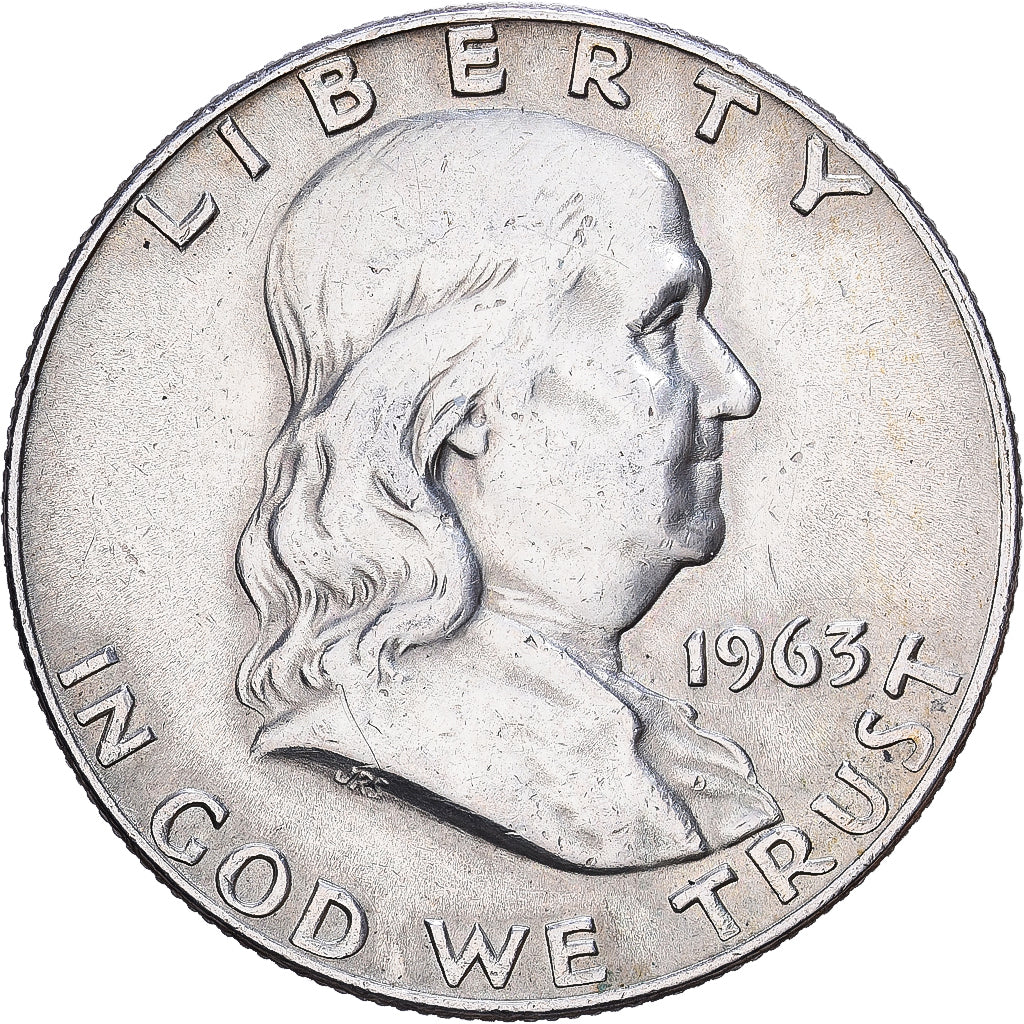 Stati Uniti, Half Dollar, Franklin Half Dollar, 1963, Philadelphia, Argento