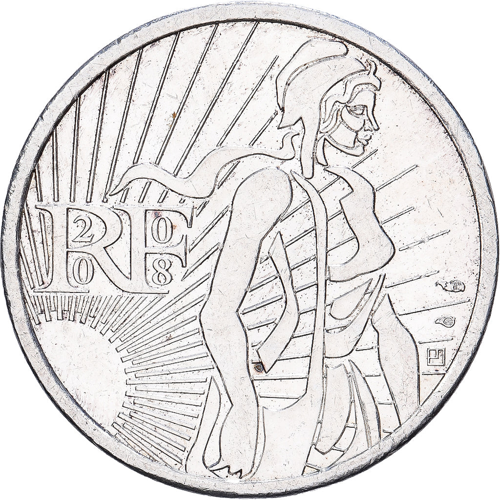 Frankreich, 5 Euro, Semeuse, 2008, MDP, Silber, SS, KM:1534
