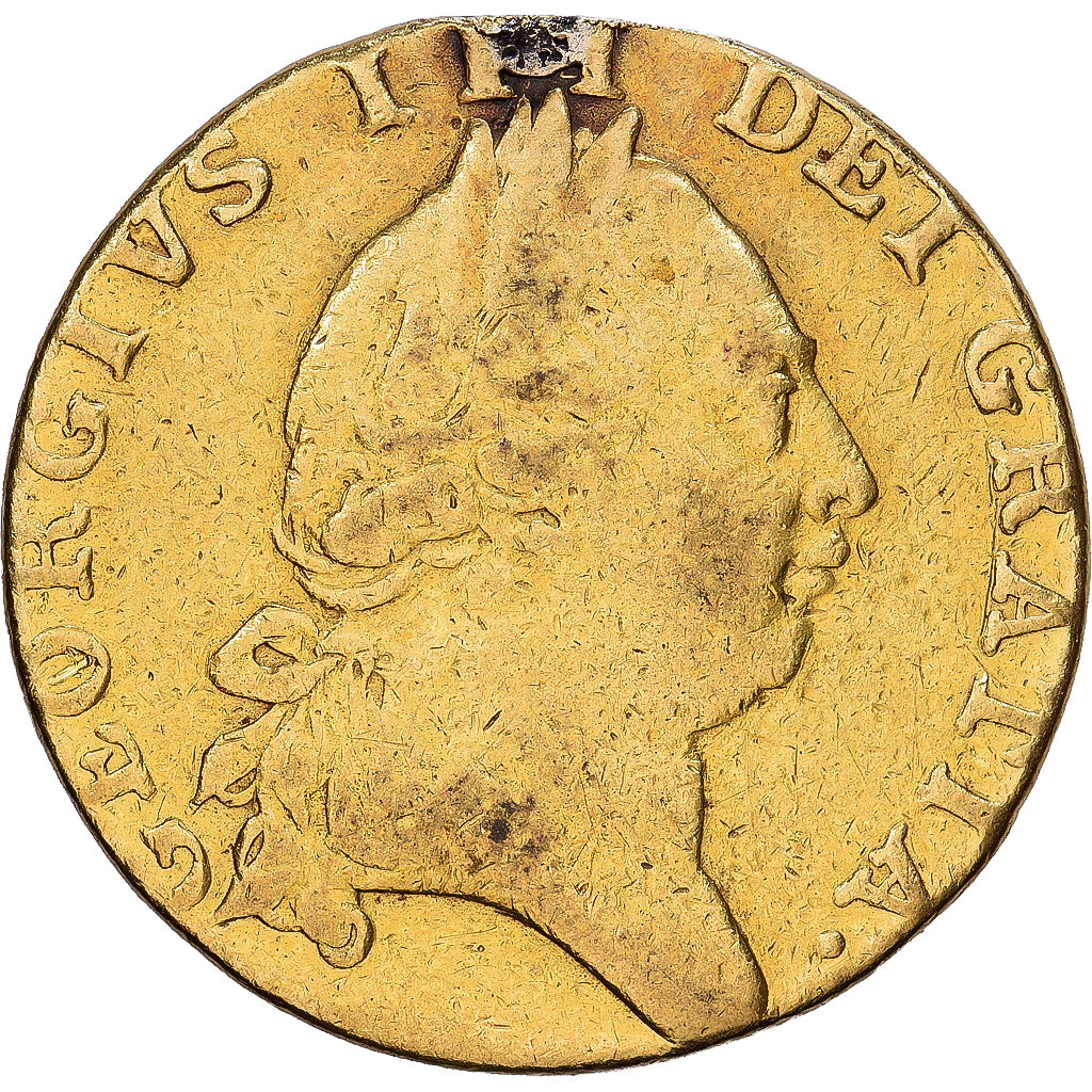 Great Britain, George III, Guinea, 1789, London, Gold, VF(20-25), KM:609