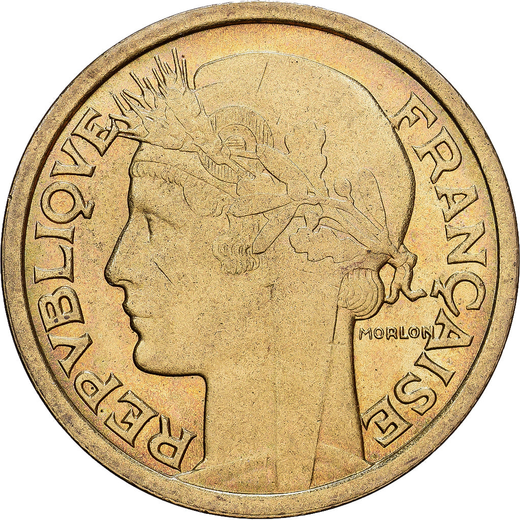 France, 2 Francs, 1939, MDP, Copper-Aluminum, AU(55-58), Gadoury:535