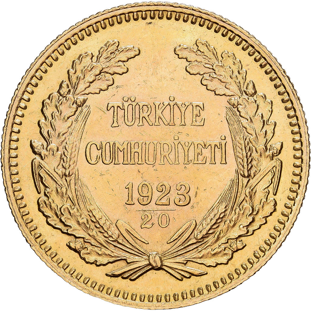 Turkije, İsmet İnönü, 250 Kurush, 1943 (1923/20), Ankara, Goud, ZF