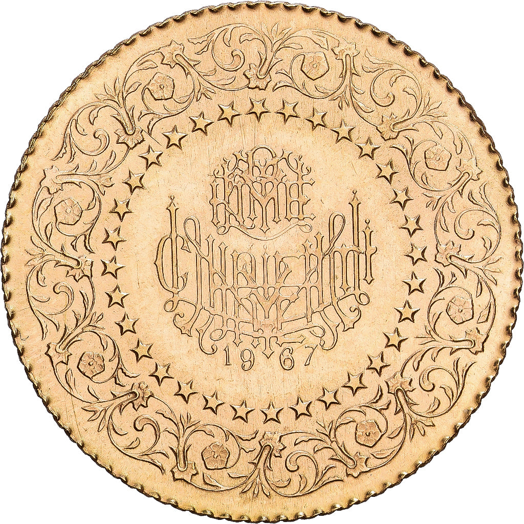 Turquía, 50 Kurush, 1967, Oro, MBC+, KM:871