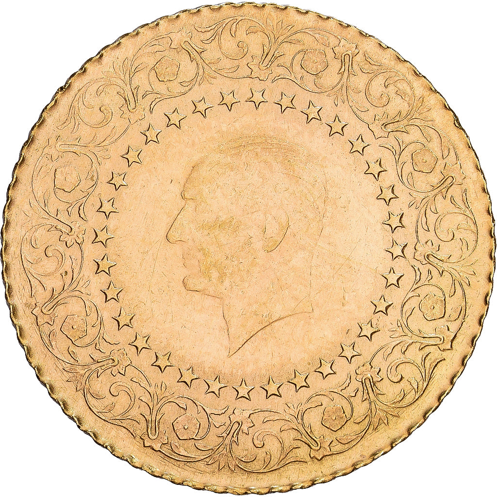 Turquía, 25 Kurus, 1967, Oro, BC+