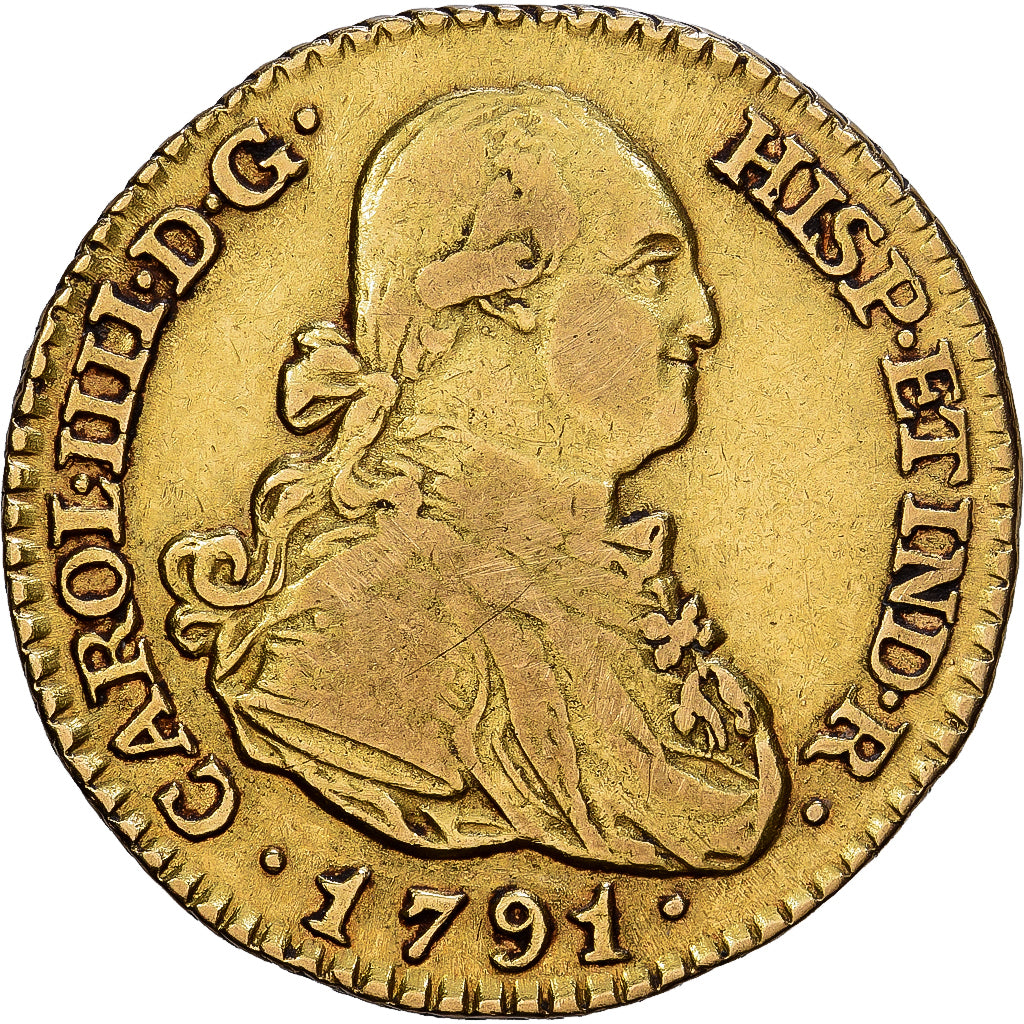 Spanien, Charles IV, Escudo, 1791, Madrid, Gold, S+, KM:434