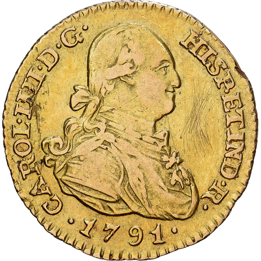Spanien, Charles IV, Escudo, 1791, Madrid, Gold, S+, KM:434