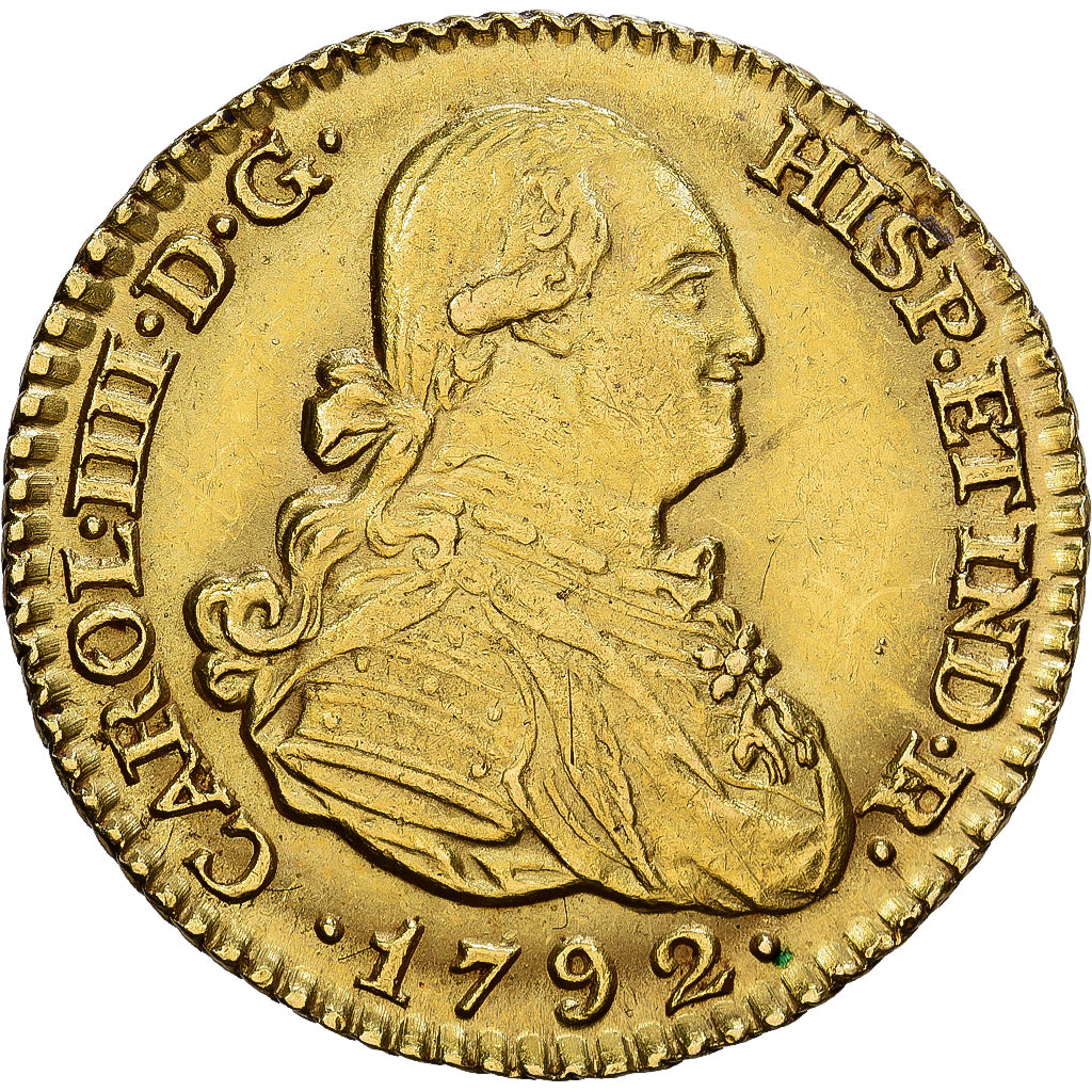 Spanien, Charles IV, Escudo, 1792, Madrid, Gold, VZ, KM:434