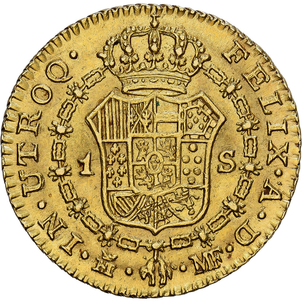 Spanien, Charles IV, Escudo, 1792, Madrid, Gold, VZ, KM:434