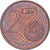 Zone euro, 2 Centimes, error double reverse side, Copper Plated Steel, PR
