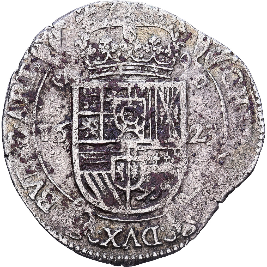 Francia, Philip IV, Escalin, 1623, Arras, Argento, BB+
