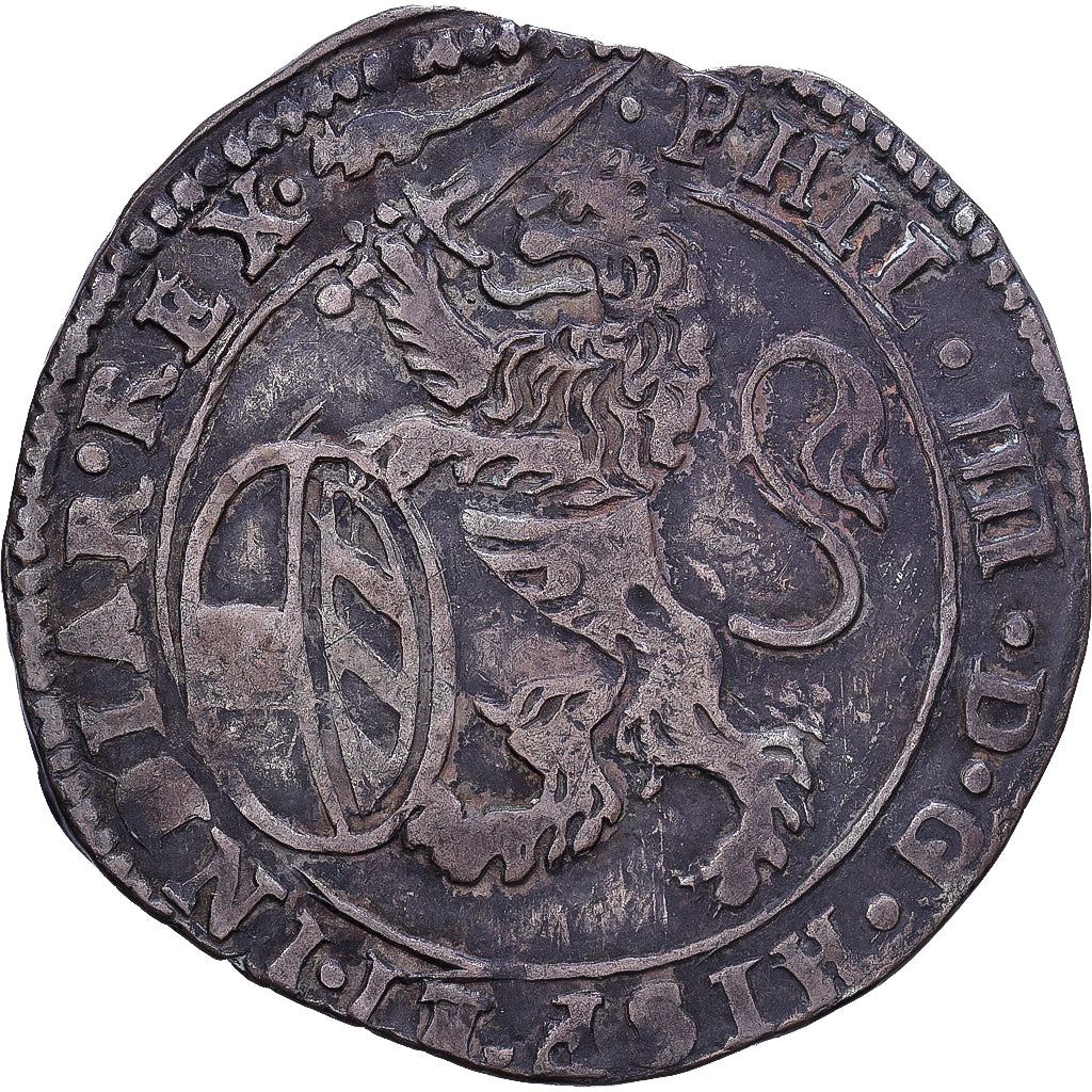 France, County of Artois, Philip IV, Escalin, 1626, Arras, Rare, Silver