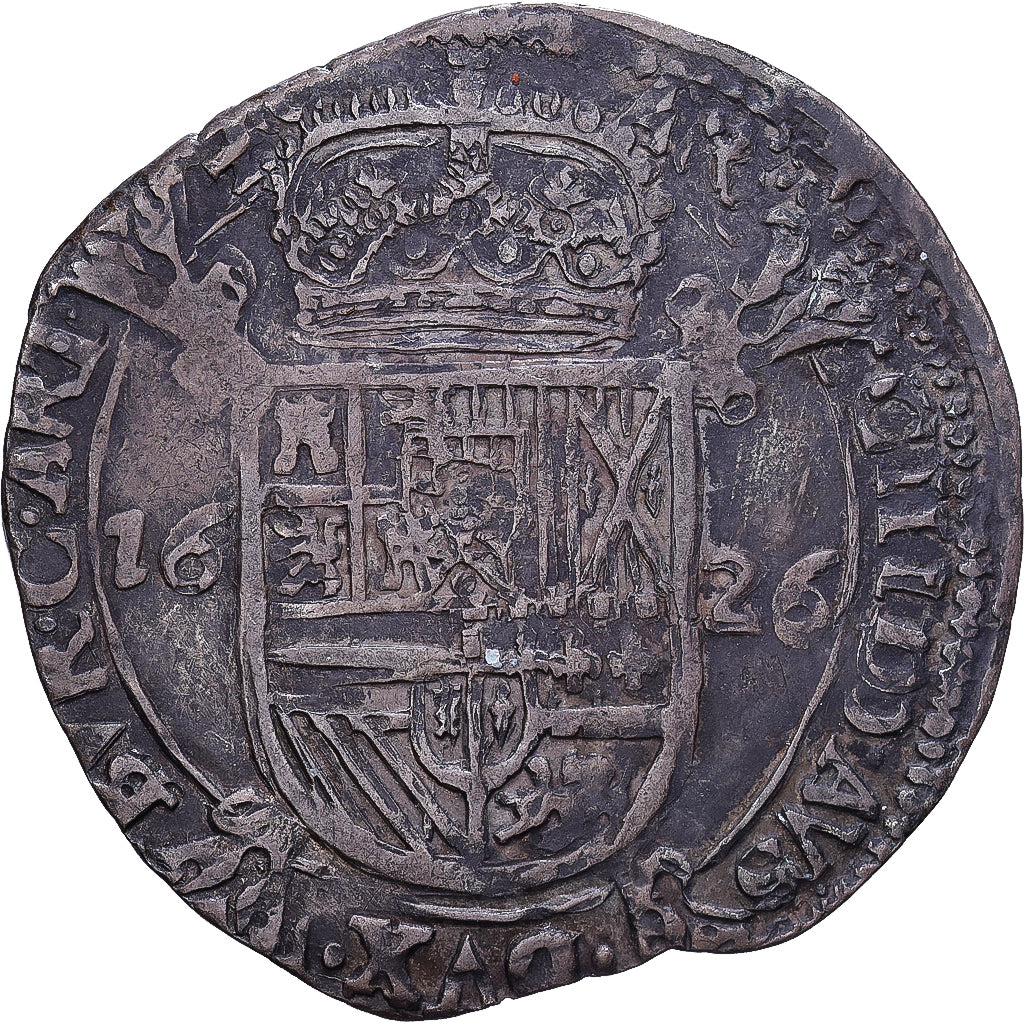 France, County of Artois, Philip IV, Escalin, 1626, Arras, Rare, Silver