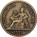 France, 2 Francs, Chambre de commerce, 1927, Paris, Rare, Copper-Aluminum