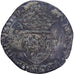 Francia, Henri IV, Douzain aux deux H, 1593, Angers, Extremely rare, Vellón