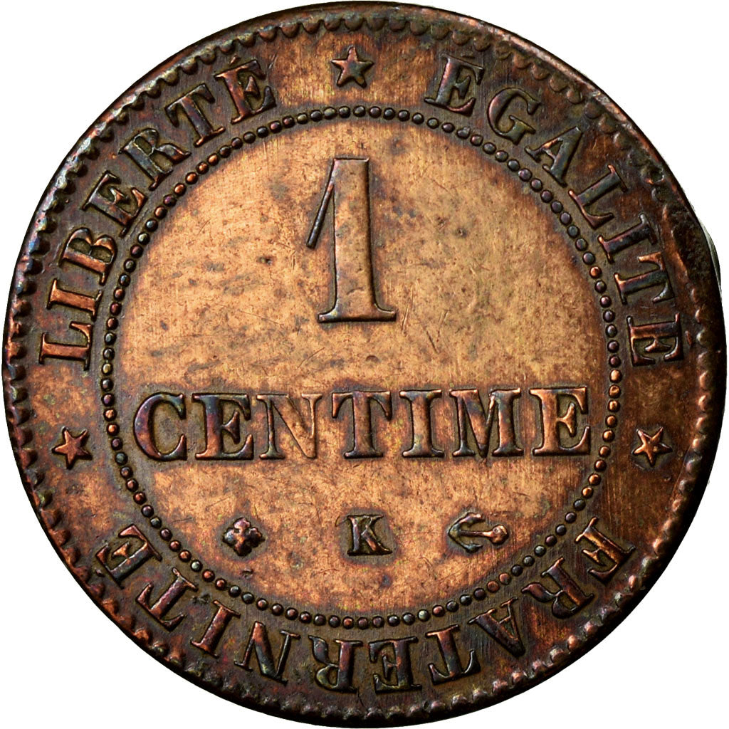 Coin, France, Cérès, Centime, 1872, Bordeaux, EF(40-45), Bronze, KM:826.2