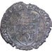 France, Henri IV, Douzain aux deux H, 1594, La Rochelle, Billon, VF(20-25)