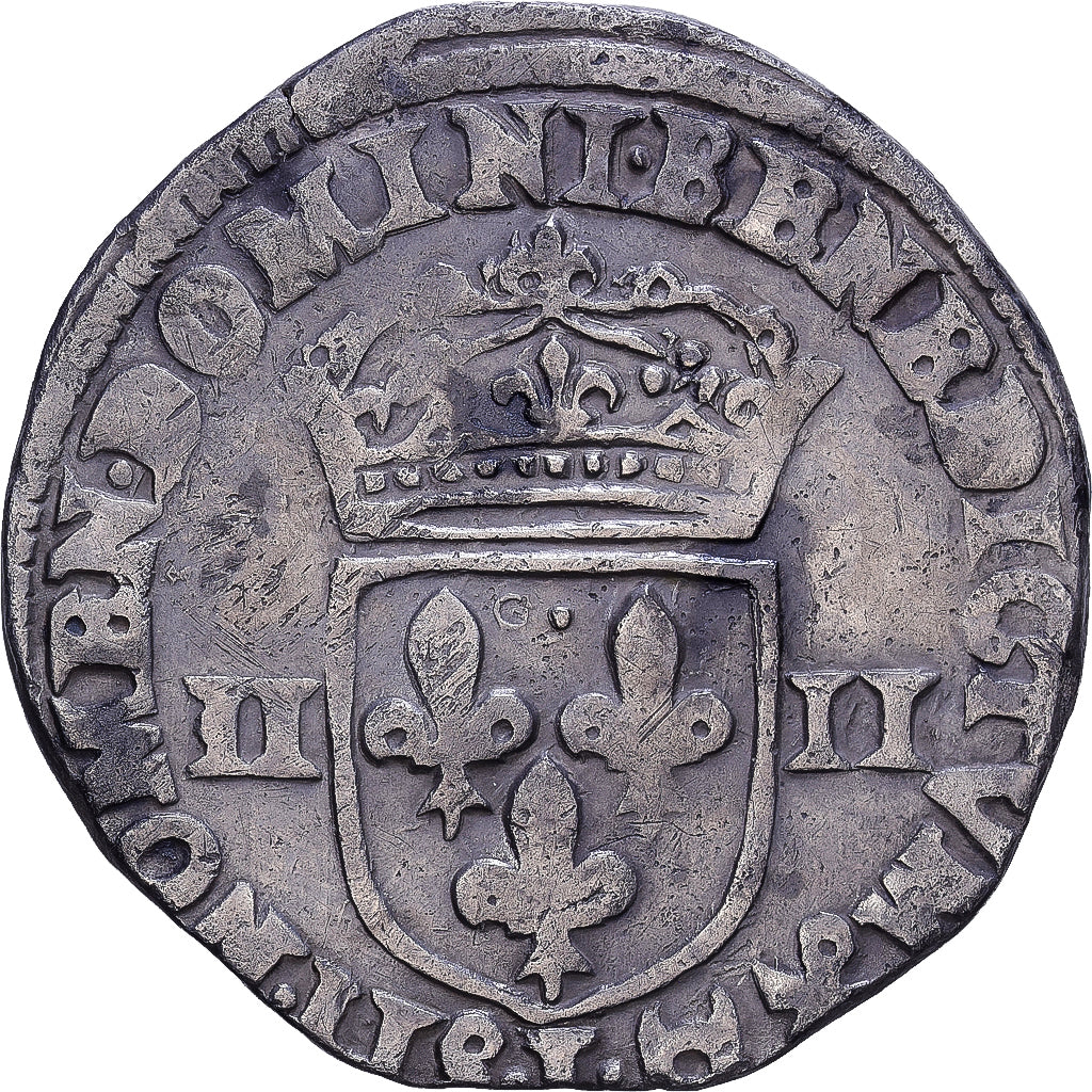 France, Henri IV, 1/4 Ecu, 1604, Bayonne, Silver, VF(20-25), Gadoury:597