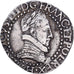 Frankreich, Henri III, 1/2 Franc au col plat, 1587, La Rochelle, Silber, SS