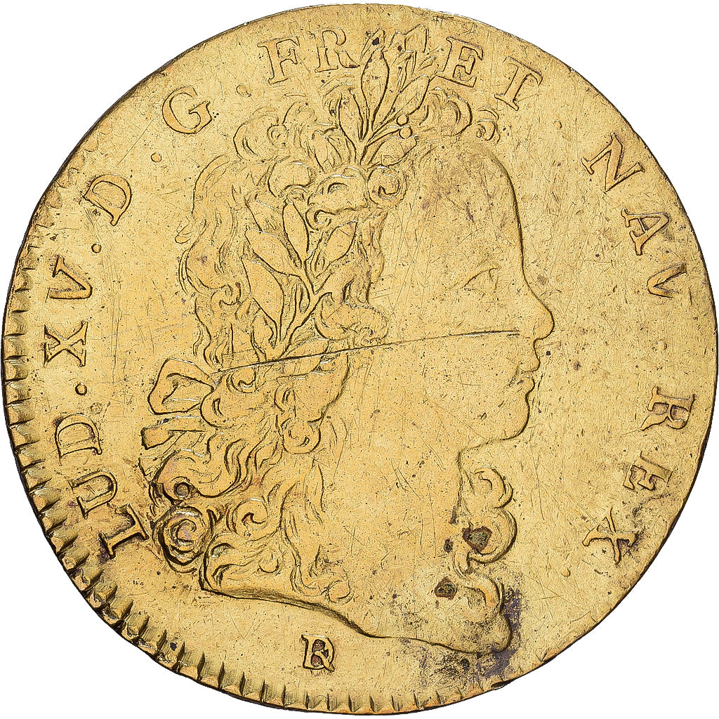 Frankreich, betaalpenning, Louis XV, n.d. (1715-1774), Messing, S+