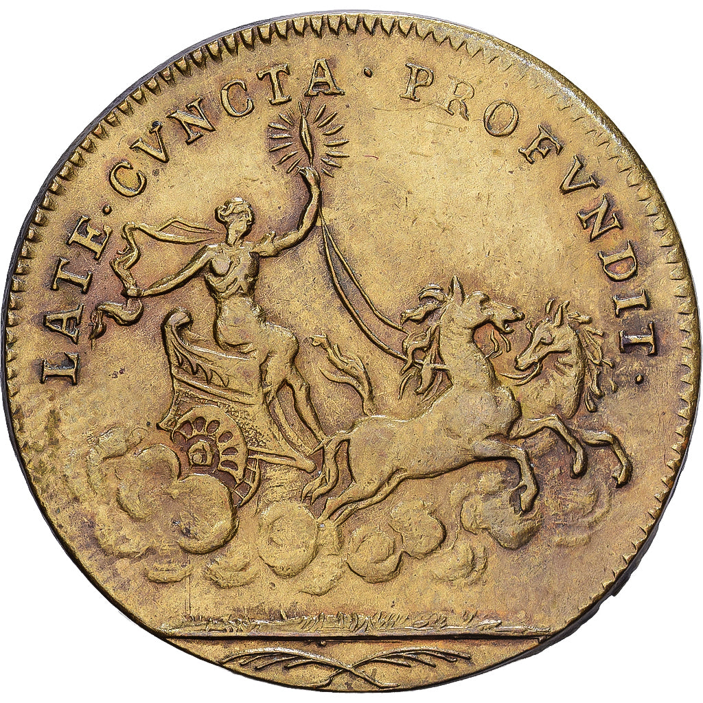 Francia, zeton, Louis XV, n.d. (1715-1774), Latón, MBC+, Feuardent:13193