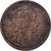 Francia, 2 Centimes, Daniel-Dupuis, 1899, MDP, Bronce, MBC, Gadoury:107