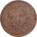Francia, 2 Centimes, Daniel-Dupuis, 1902, MDP, Bronce, MBC, Gadoury:107