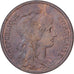 Francia, 2 Centimes, Daniel-Dupuis, 1908, MDP, Bronce, EBC, Gadoury:107
