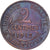 Frankrijk, 2 Centimes, Daniel-Dupuis, 1912, MDP, Bronzen, ZF+, Gadoury:107