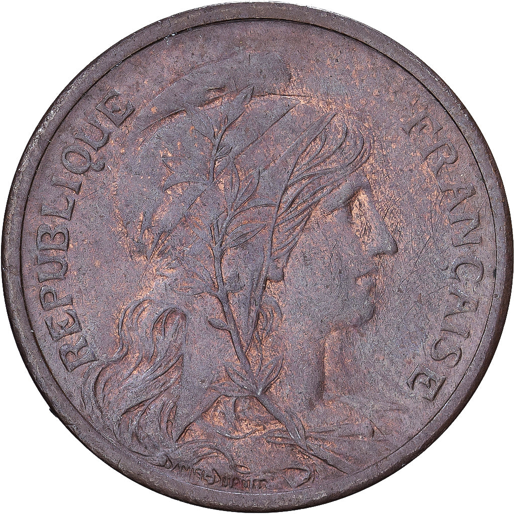 Frankrijk, 2 Centimes, Daniel-Dupuis, 1916, MDP, Bronzen, PR, Gadoury:107