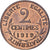 Frankrijk, 2 Centimes, Daniel-Dupuis, 1919, MDP, Bronzen, PR+, Gadoury:107