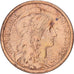 Francia, 2 Centimes, Daniel-Dupuis, 1909, MDP, Bronce, MBC, Gadoury:107
