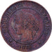 Frankrijk, 2 Centimes, Cérès, 1878, Bordeaux, Petit K, Bronzen, ZF+