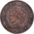 Francia, 2 Centimes, Cérès, 1882, Paris, Bronce, BC+, Gadoury:105