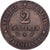 Francia, 2 Centimes, Cérès, 1882, Paris, Bronce, BC+, Gadoury:105