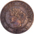 Francia, 2 Centimes, Cérès, 1897, Paris, Bronce, BC+, Gadoury:105