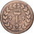 France, Louis XVIII, 1 Décime, à l'L couronnée, 1814, Strasbourg, Bronze
