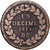 France, Louis XVIII, 1 Décime, à l'L couronnée, 1814, Strasbourg, Bronze