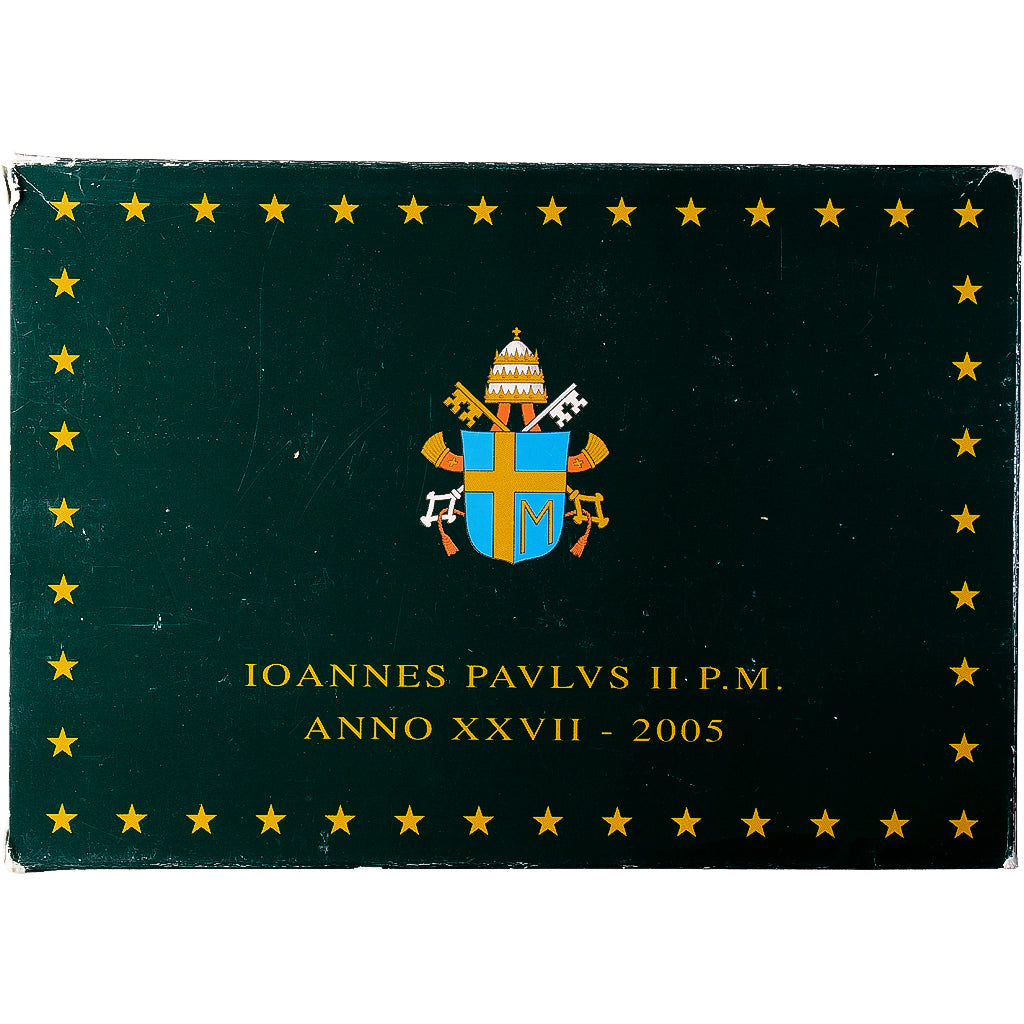 CIDADE DO VATICANO, John Paul II, Set 1 ct. - 2 Euro + Medal, Proof, 2005, Rome