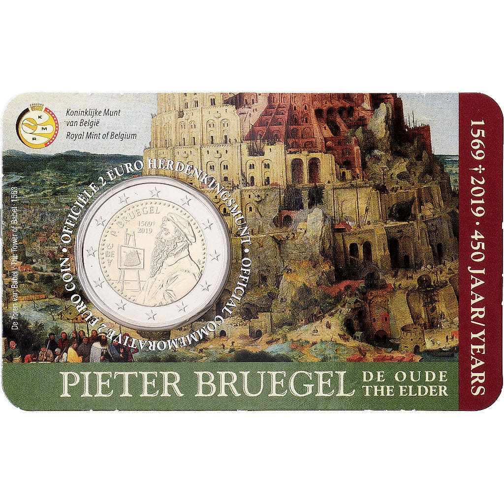 Belgique, 2 Euro, Pieter Bruegel, 2019, Monnaie royale de Belgique