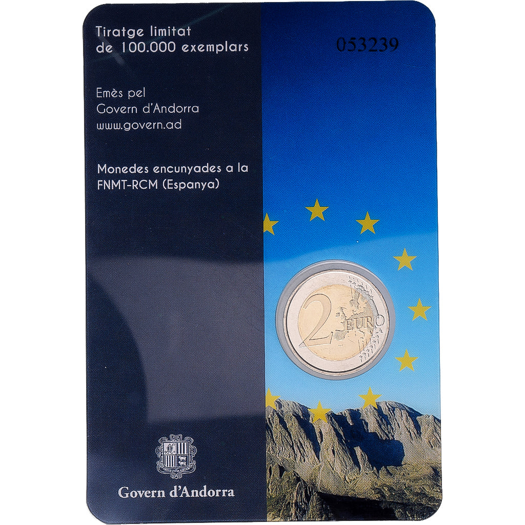 Andorra, 2 Euro, Council of Europe, 2014, Madrid, Bi-Metallic, MS(65-70)