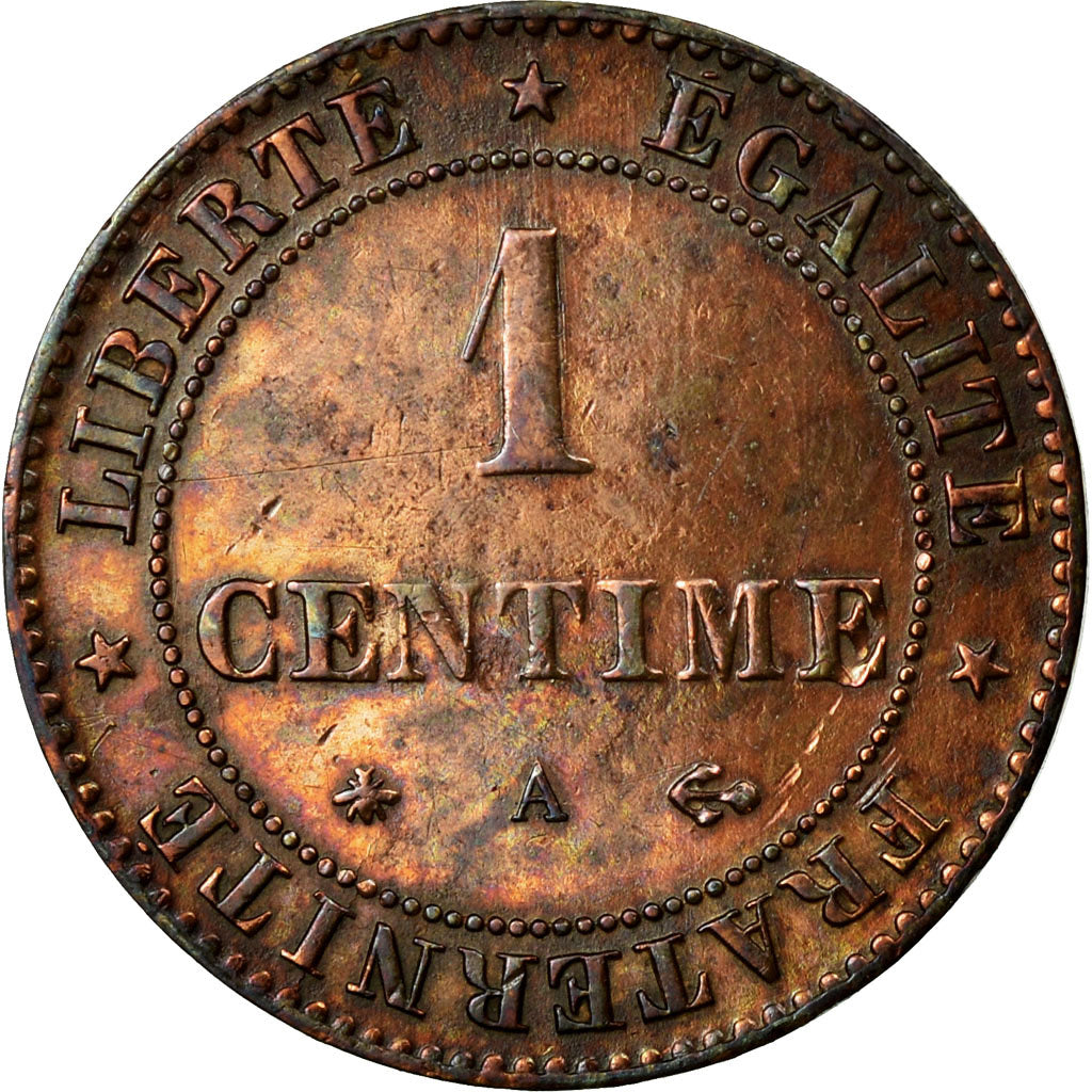Coin, France, Cérès, Centime, 1874, Paris, EF(40-45), Bronze, KM:826.1