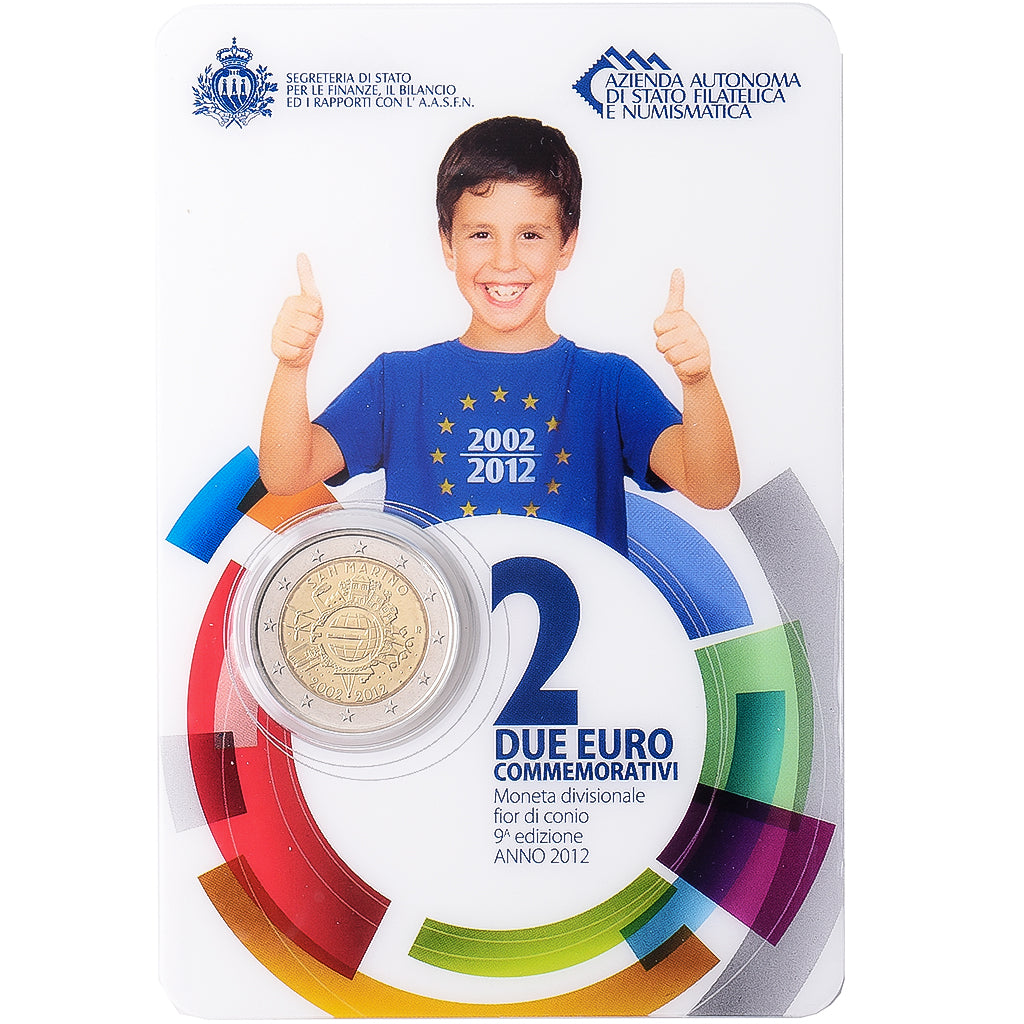San Marino, 2 Euro, 10th Anniversary - Euro introduction, 2012, Rome