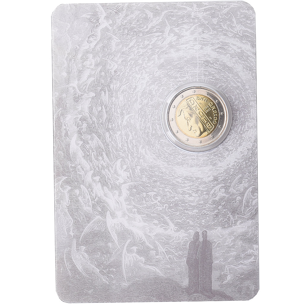 San Marino, 2 Euro, Dante Alighieri, 2015, Rome, Bimetálico, FDC