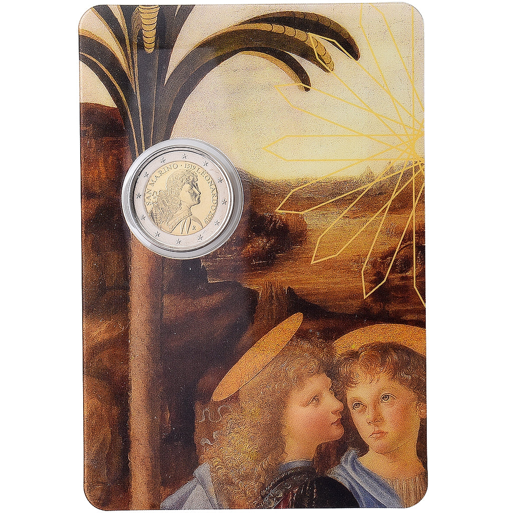 San Marino, 2 Euro, Leonardo da Vinci, 2019, Rome, Bi-Metallic, FDC, KM:578