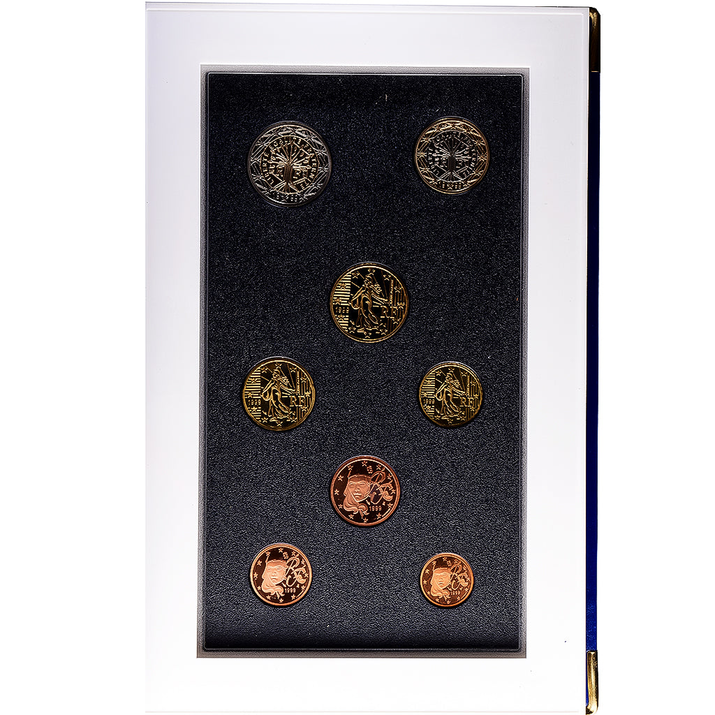 France, Coffret 1c. à 2€, Proof, 1999, MDP, MS(65-70)