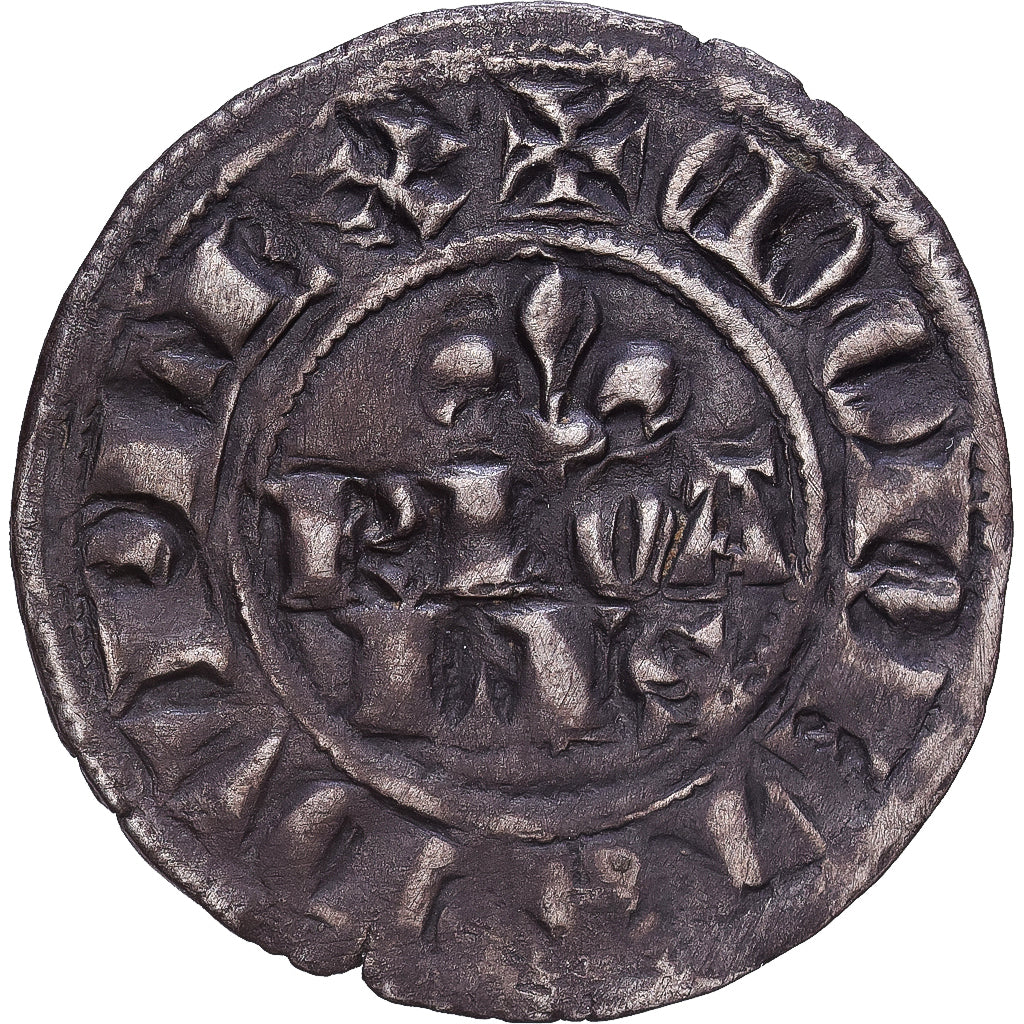 France, Philippe IV le Bel, Double Parisis, 1295-1303, Billon, AU(50-53)