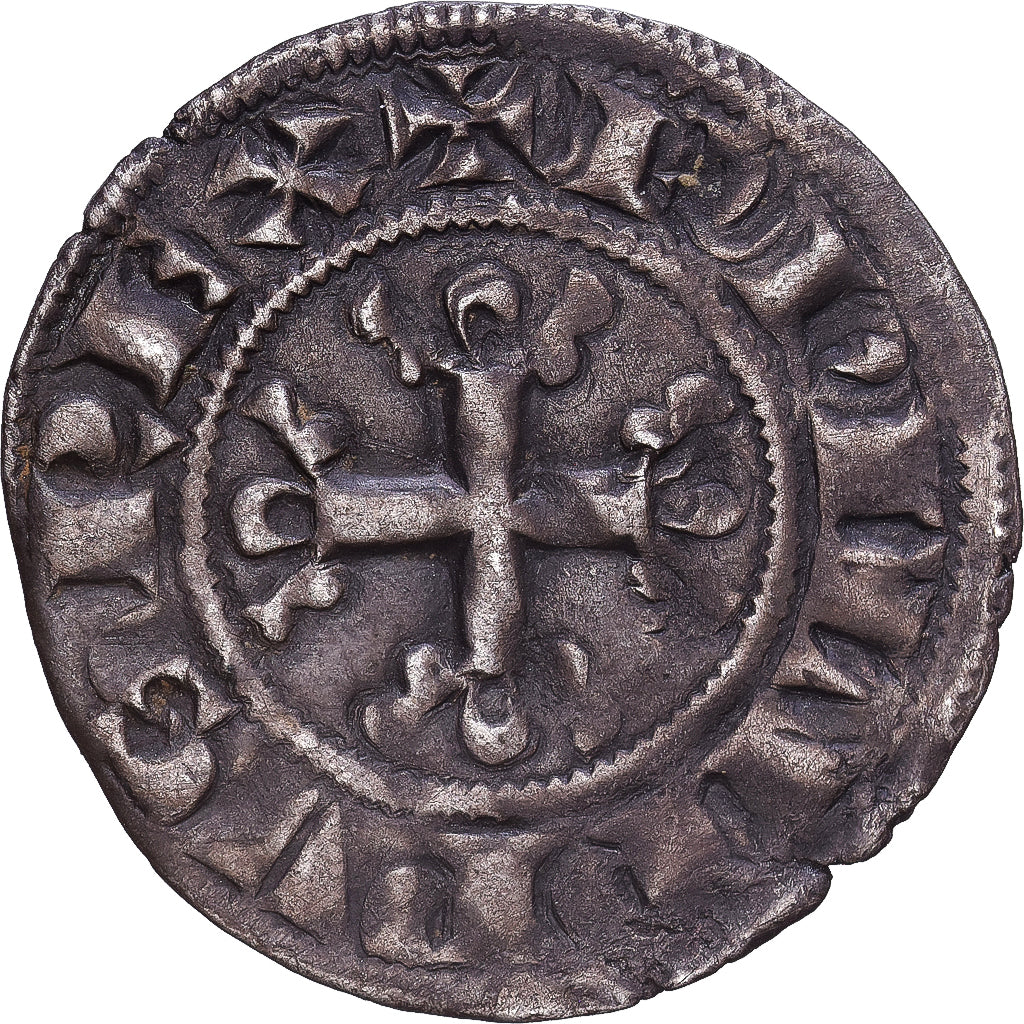 France, Philippe IV le Bel, Double Parisis, 1295-1303, Billon, AU(50-53)