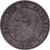 Francia, Napoleon III, 2 Centimes, 1853, Bordeaux, Bronzo, BB, Gadoury:103
