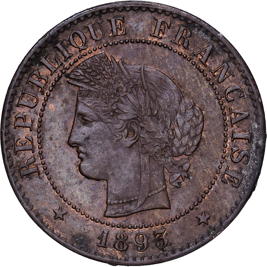 Francia, 1 Centime, Cérès, 1893, Paris, Bronce, MBC+, Gadoury:88