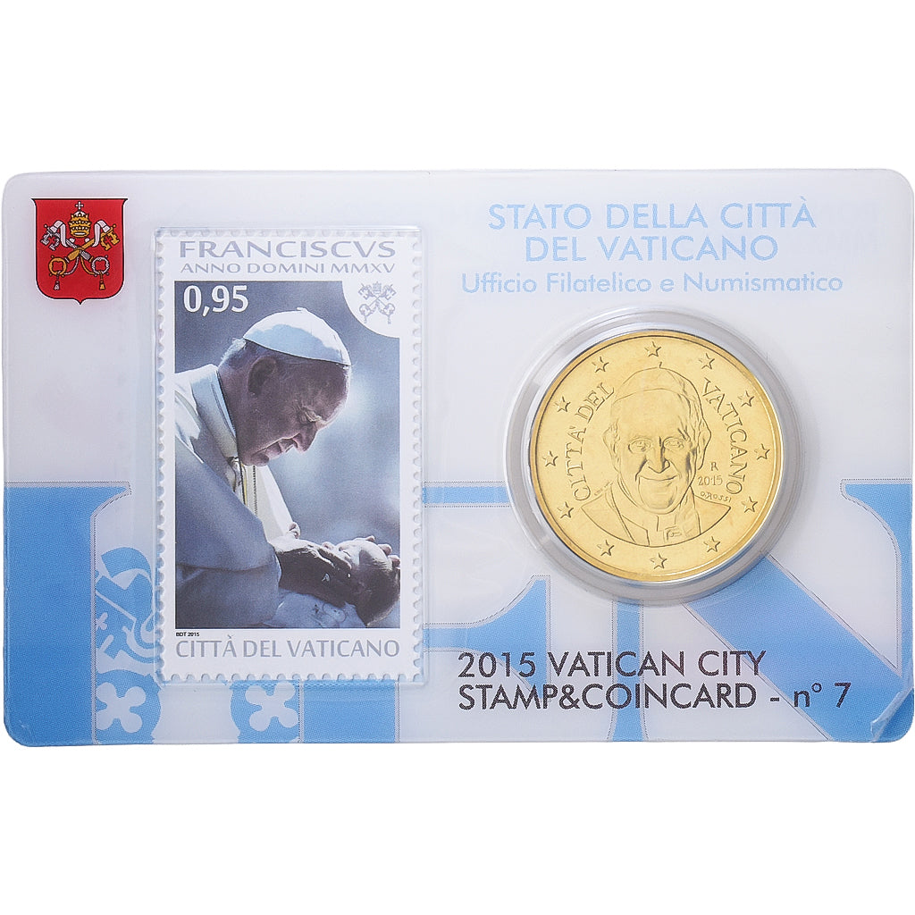 Vaticaanstad, Francis, 50 Centimes, 2015, Rome, Nordic gold, FDC, KM:460